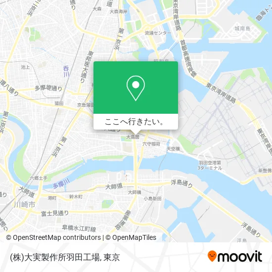 (株)大実製作所羽田工場地図