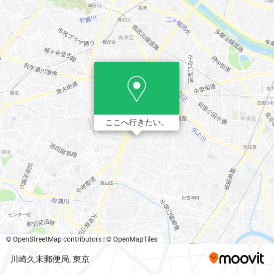 川崎久末郵便局地図