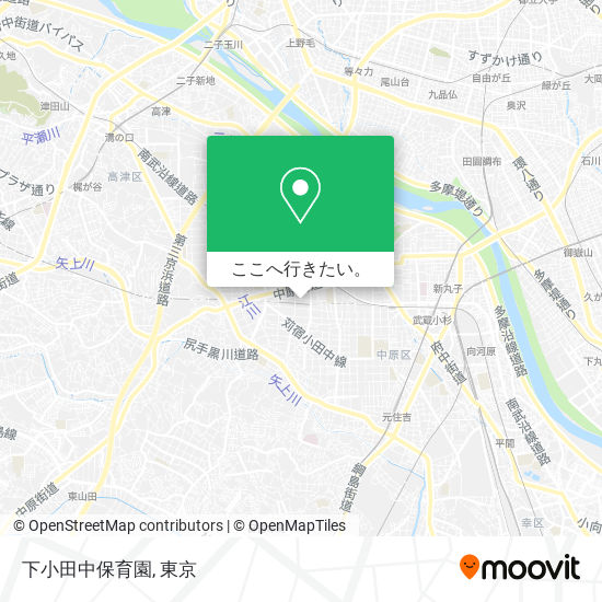 下小田中保育園地図