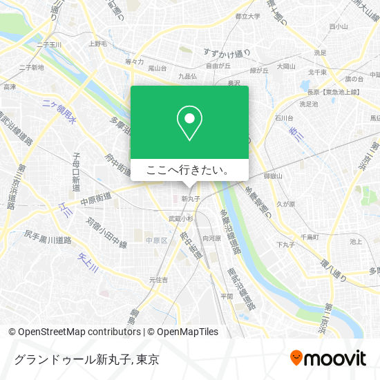 グランドゥール新丸子地図