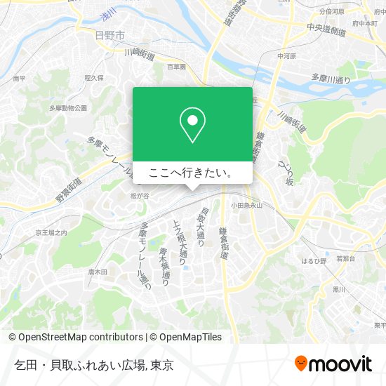 乞田・貝取ふれあい広場地図