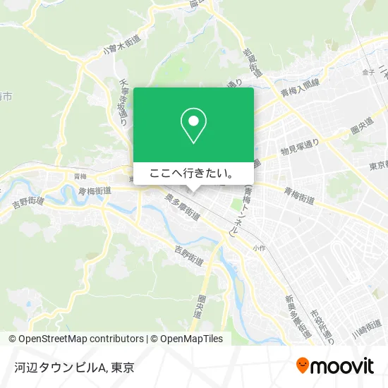 河辺タウンビルA地図