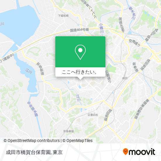 成田市橋賀台保育園地図