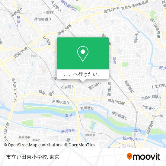 市立戸田東小学校地図