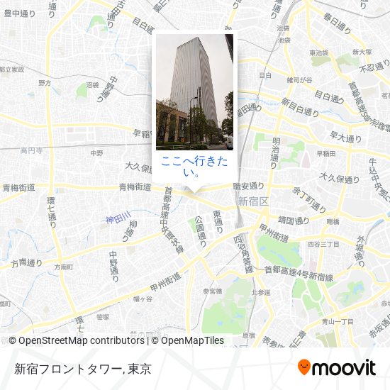 新宿フロントタワー地図