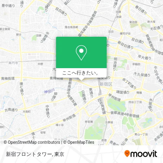 新宿フロントタワー地図