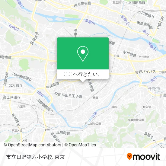 市立日野第六小学校地図