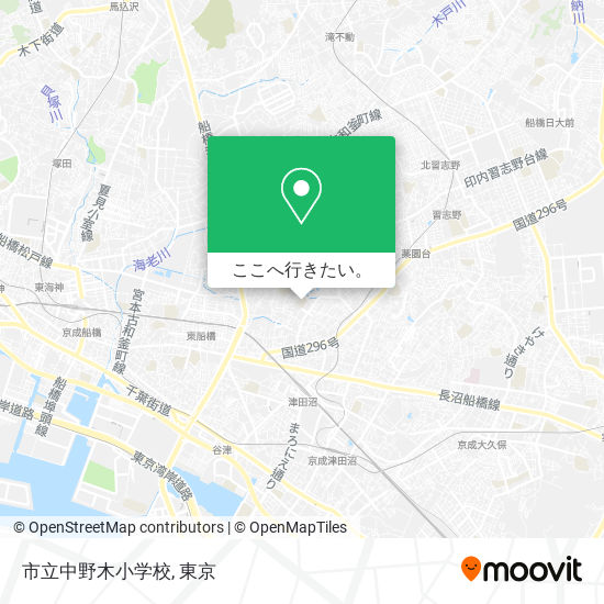 市立中野木小学校地図