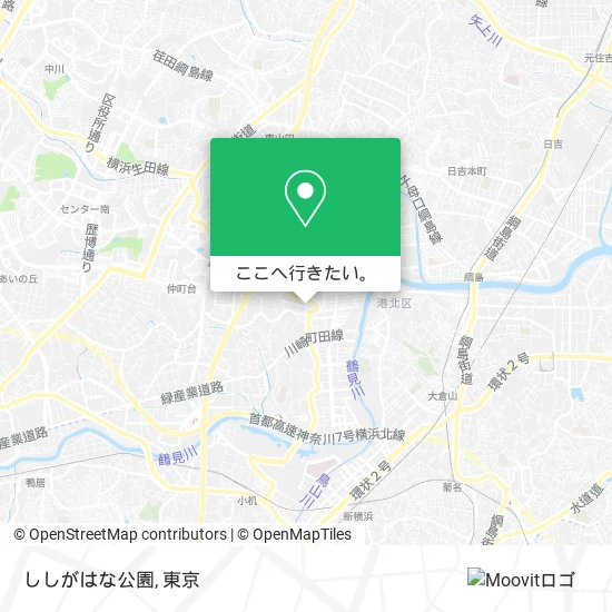 ししがはな公園地図