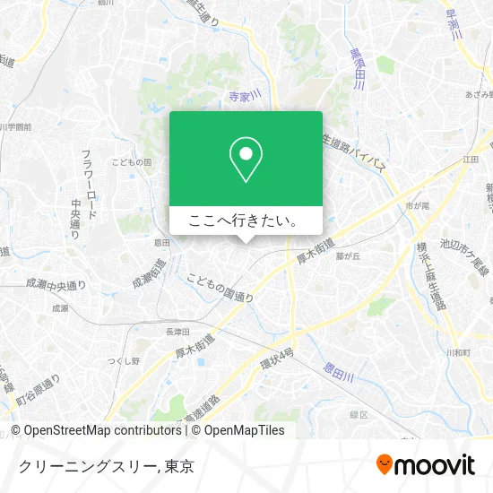 クリーニングスリー地図