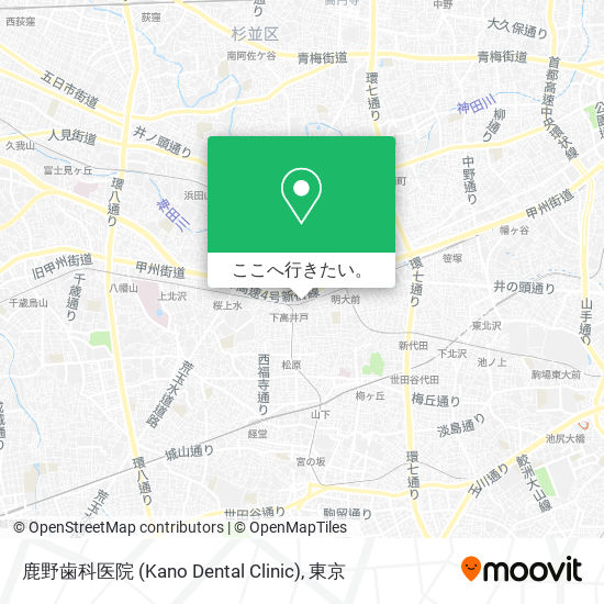 鹿野歯科医院 (Kano Dental Clinic)地図
