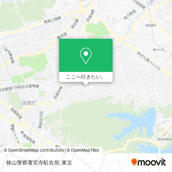 狭山警察署宮寺駐在所地図