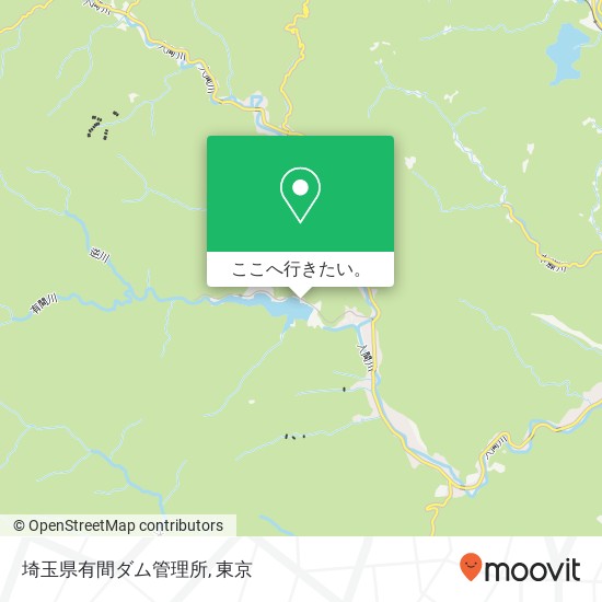 埼玉県有間ダム管理所地図