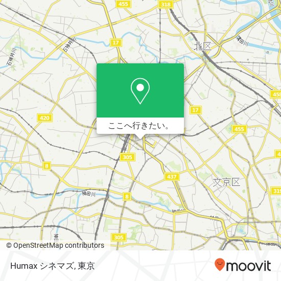 Humax シネマズ地図