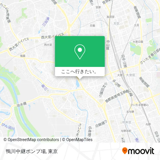 鴨川中継ポンプ場地図