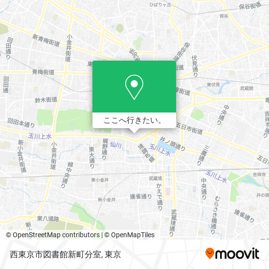 西東京市図書館新町分室地図