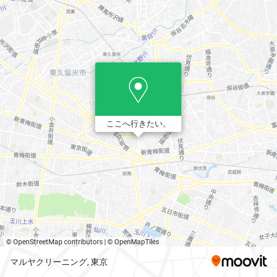 マルヤクリーニング地図