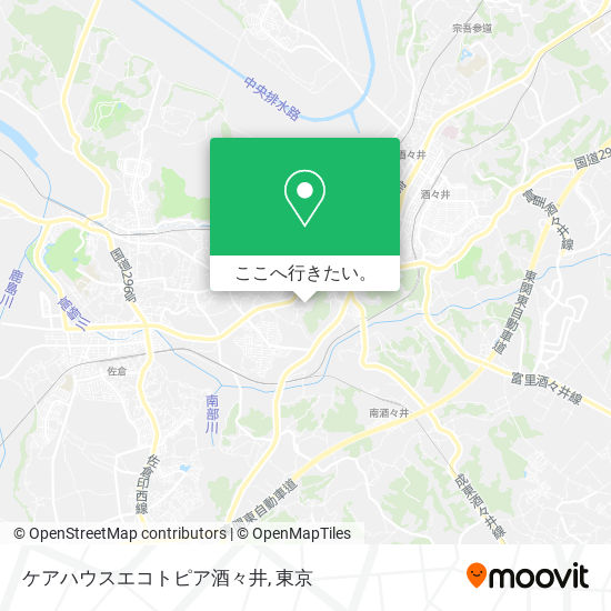 ケアハウスエコトピア酒々井地図