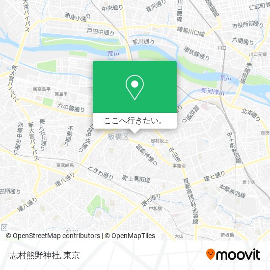志村熊野神社地図