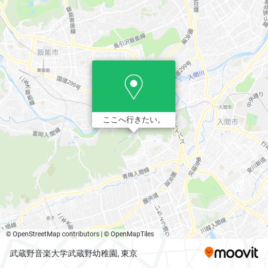 武蔵野音楽大学武蔵野幼稚園地図