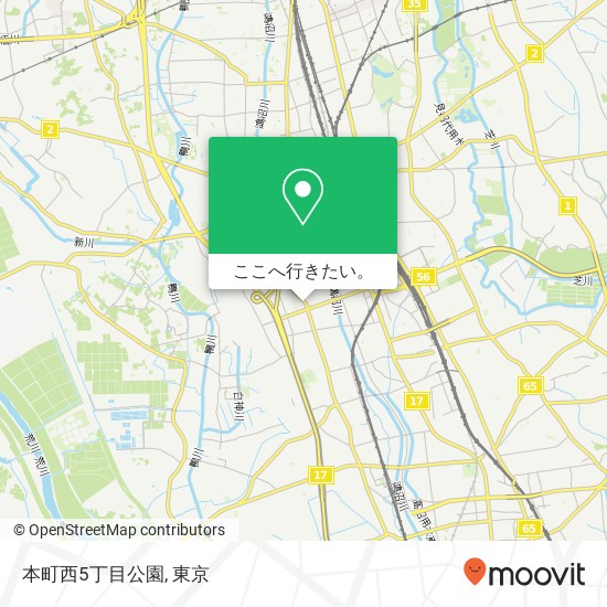 本町西5丁目公園地図