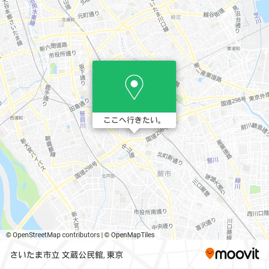 さいたま市立 文蔵公民館地図