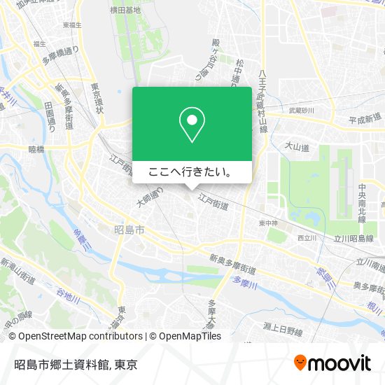 昭島市郷土資料館地図