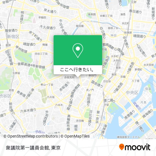 衆議院第一議員会館地図