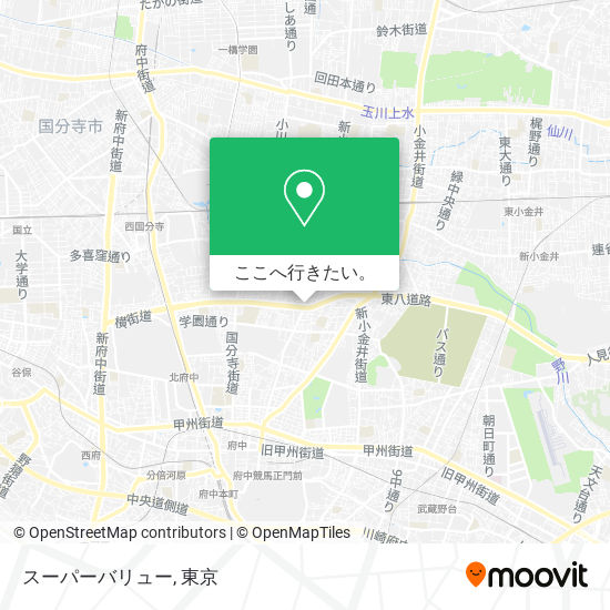 スーパーバリュー地図