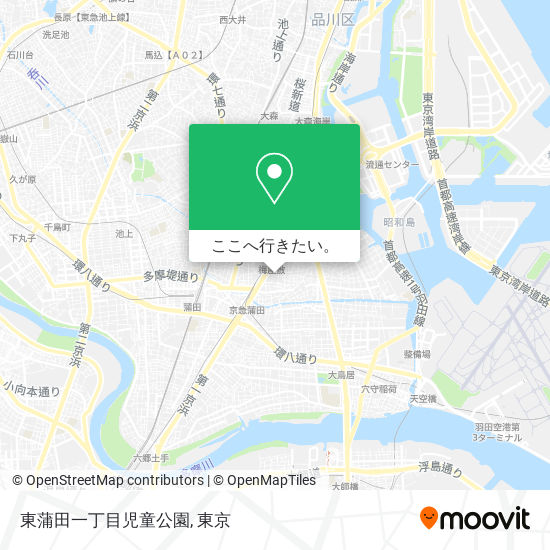 東蒲田一丁目児童公園地図