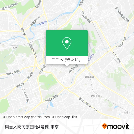 県営入間向原団地4号棟地図