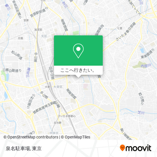 泉名駐車場地図