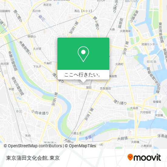 東京蒲田文化会館地図