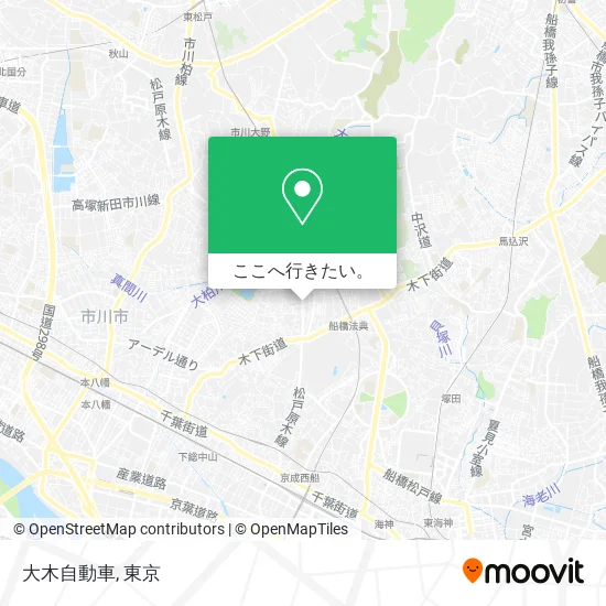 大木自動車地図