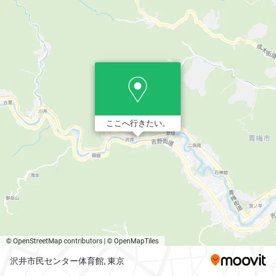 沢井市民センター体育館地図