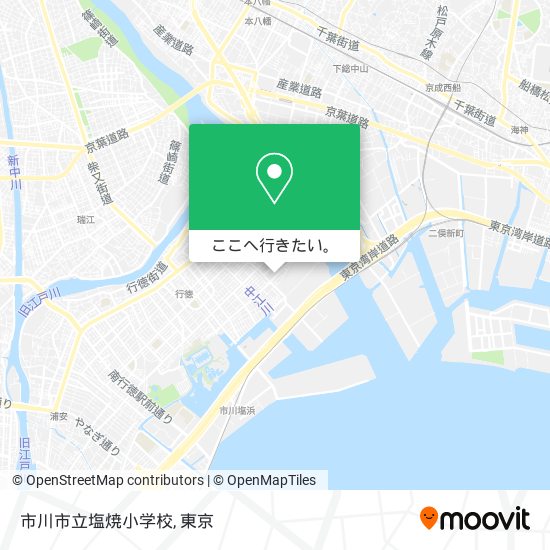 市川市立塩焼小学校地図