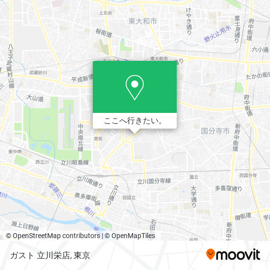 ガスト 立川栄店地図