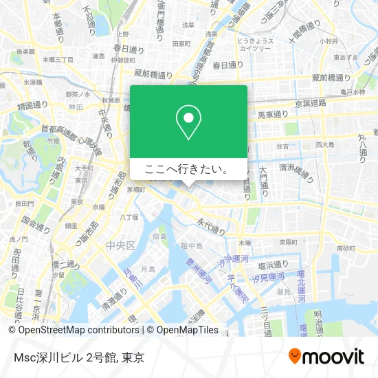 Msc深川ビル 2号館地図