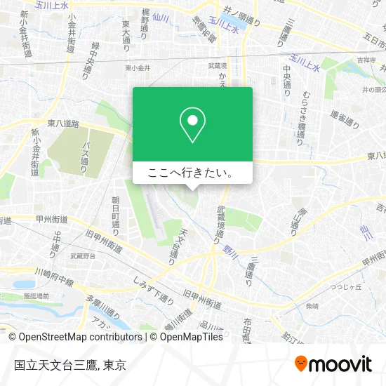 国立天文台三鷹地図