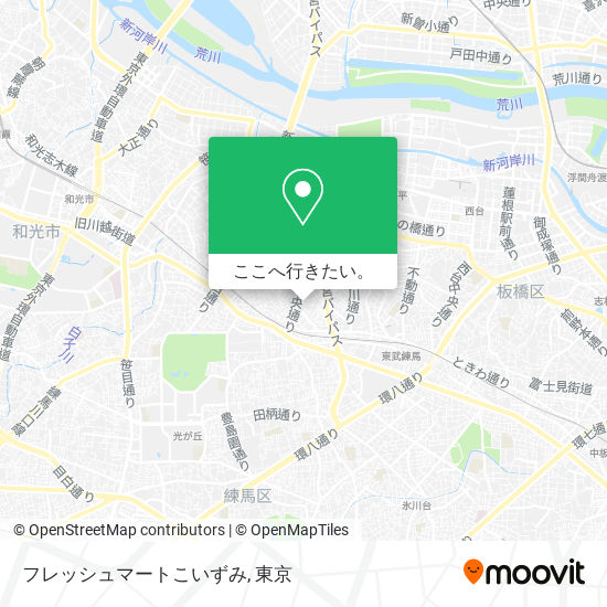 フレッシュマートこいずみ地図