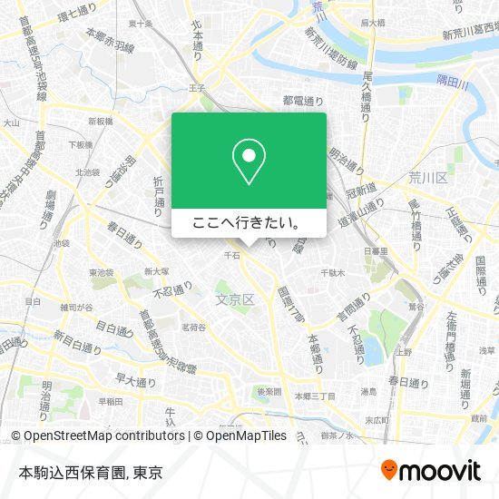 本駒込西保育園地図