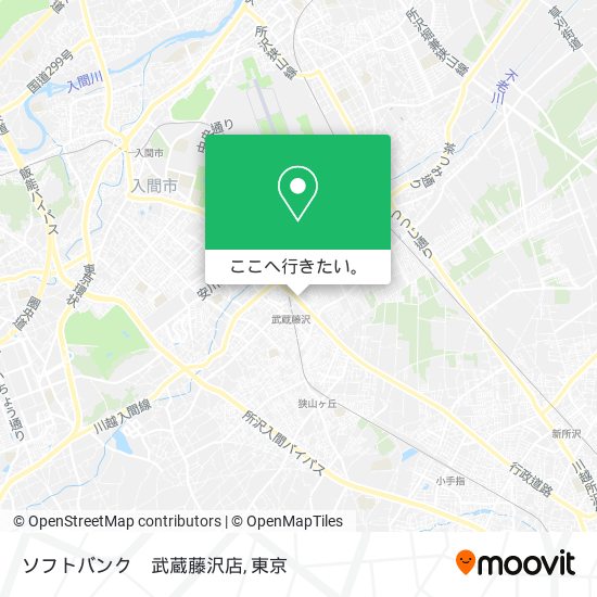 ソフトバンク　武蔵藤沢店地図