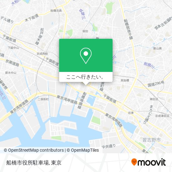 船橋市役所駐車場地図