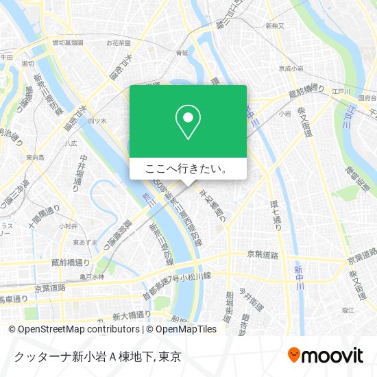 クッターナ新小岩Ａ棟地下地図