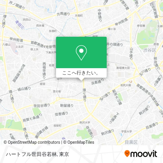 ハートフル世田谷若林地図