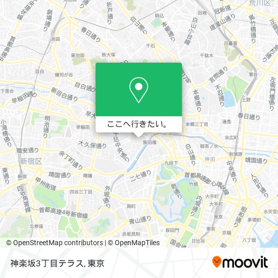 神楽坂3丁目テラス地図