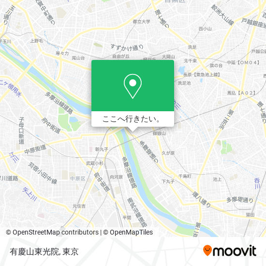 有慶山東光院地図