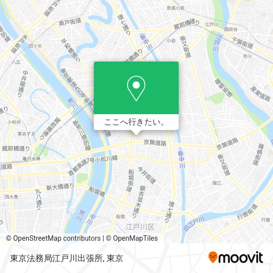東京法務局江戸川出張所地図