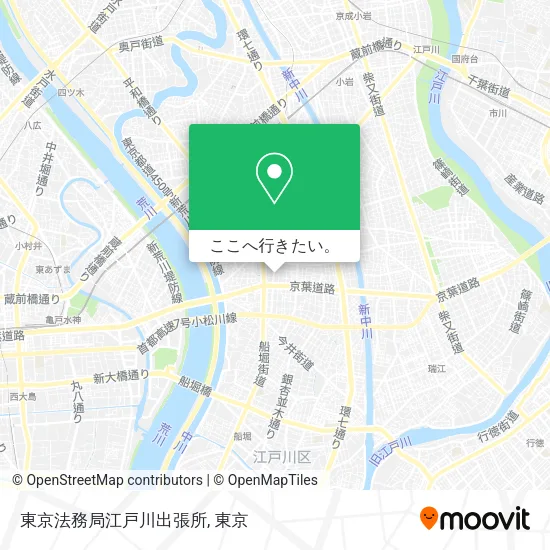 東京法務局江戸川出張所地図