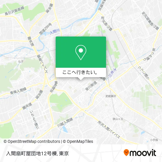 入間扇町屋団地12号棟地図